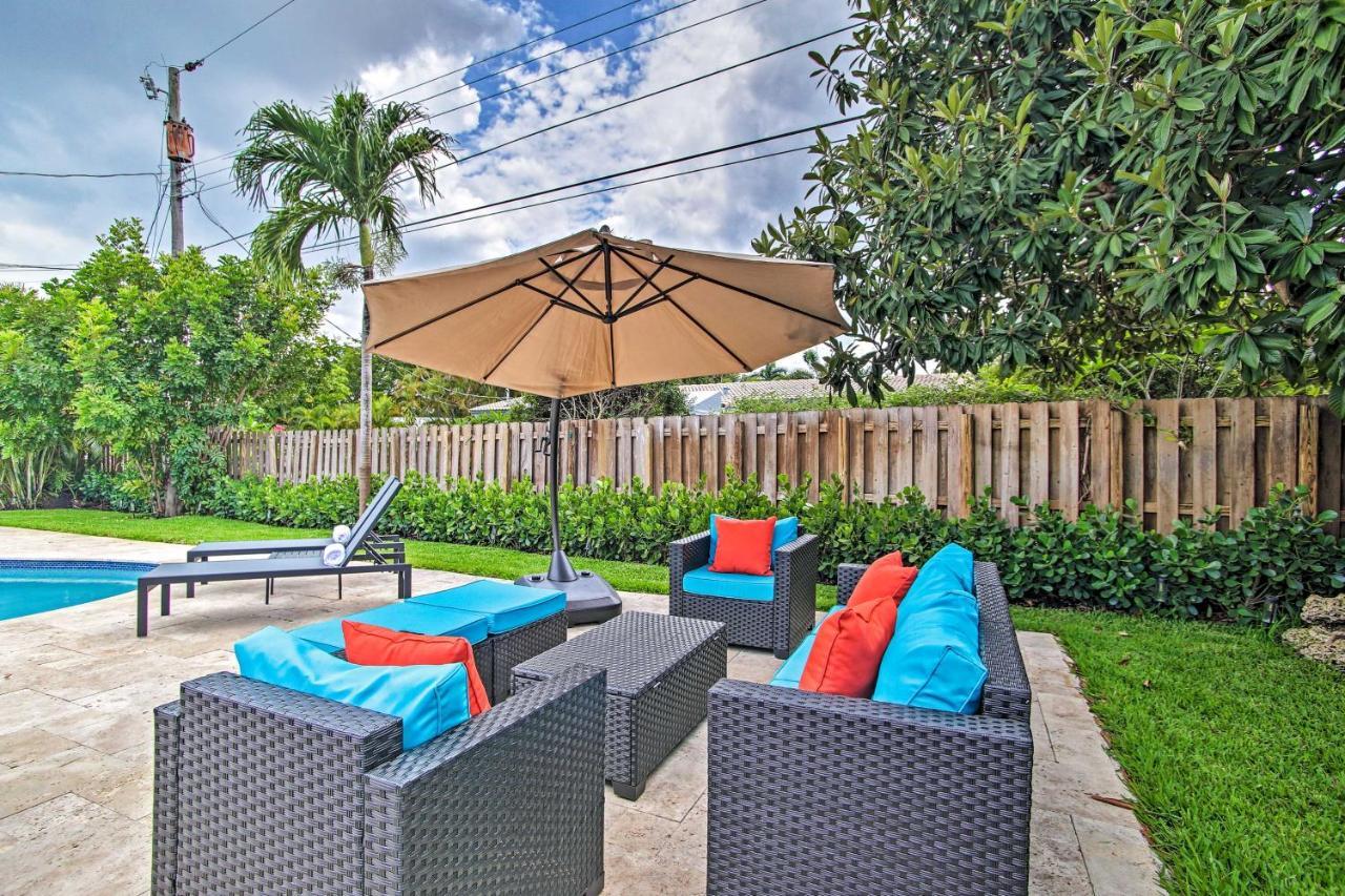 Vila The Teal House - Pool And Yard, 2 Mi To Beach Fort Lauderdale Exteriér fotografie