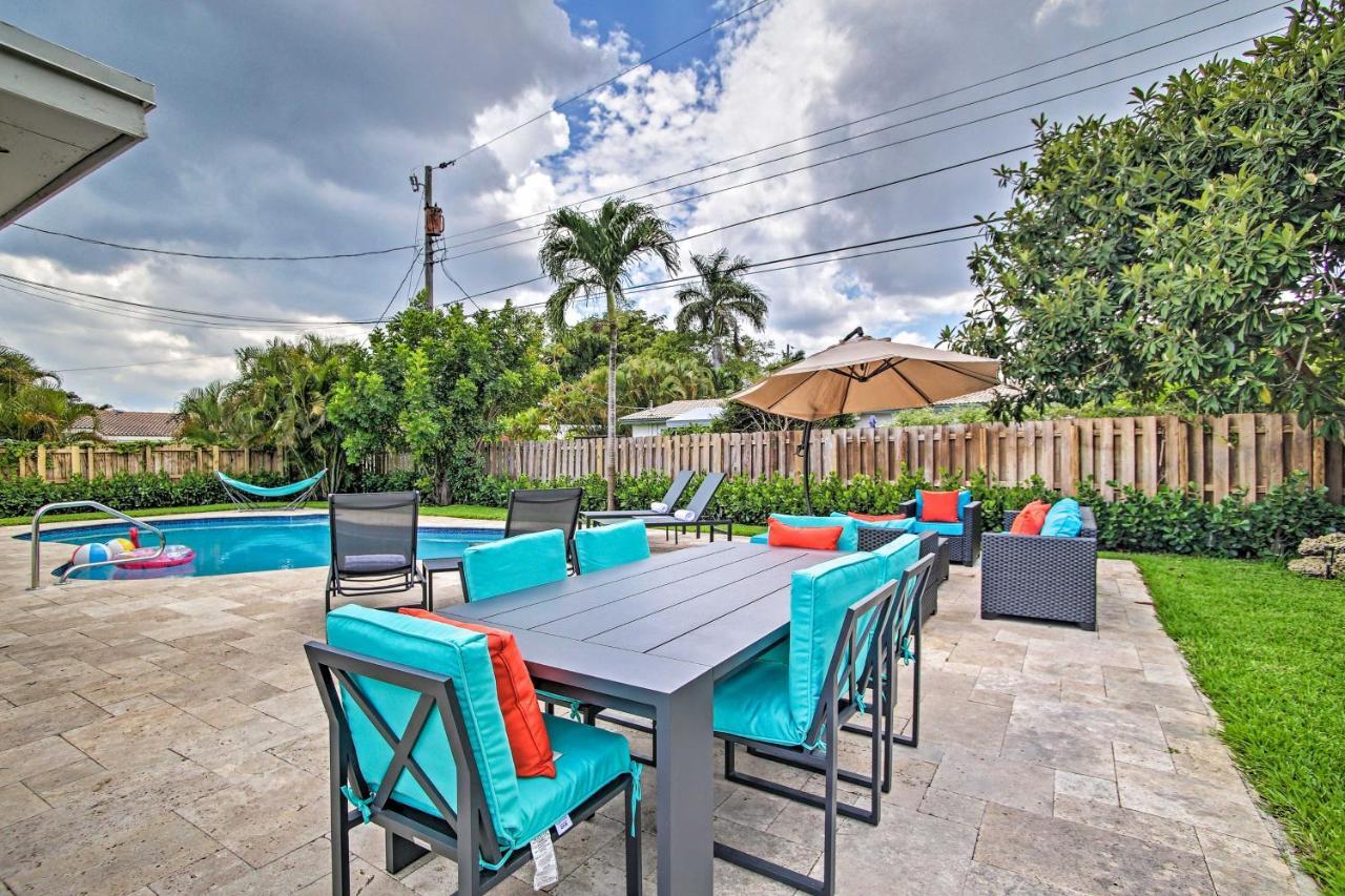 Vila The Teal House - Pool And Yard, 2 Mi To Beach Fort Lauderdale Exteriér fotografie