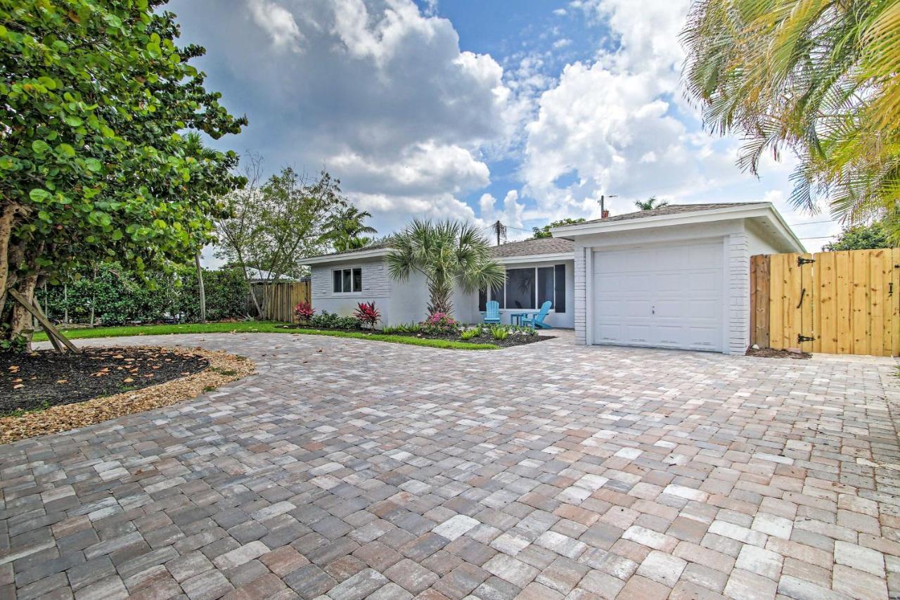 Vila The Teal House - Pool And Yard, 2 Mi To Beach Fort Lauderdale Exteriér fotografie