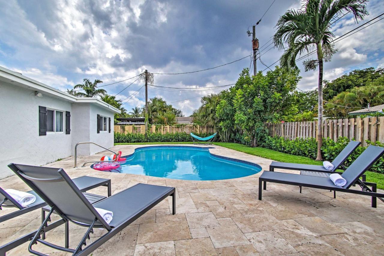 Vila The Teal House - Pool And Yard, 2 Mi To Beach Fort Lauderdale Exteriér fotografie